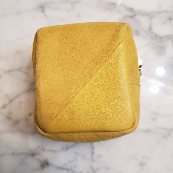 Saint Laurent Cube Molly Suede YSL Keyring/Coin pouch - Picture 2 of 11